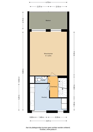 Floorplan - Sara Burgerhartsingel 93, 3813 ND Amersfoort